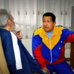 Chávez en foto reciente con Fidel Castro.