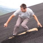 Surfing Volcano Cerro Negro'sands