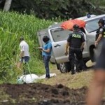 Uno de los cadáveres de los nicas muertos en Costa Rica. Foto: La Nación.