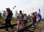 Madres centroamericanas en la ruta de "La Bestia" en México.