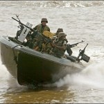 Militares colombianos "patrullan" aguas nicaragüenses.