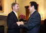 Presidente de Taiwán, Ma Ying-jeou y el parlamentario estadounidense, Bob Wittman-