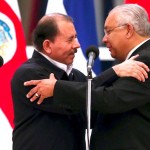 El presidente Daniel Ortega y el embajador de Costa Rica, Javier Sancho. (Foto: Presidencia de la República).
