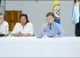 El presidente de Colombia Juan Manuel Santos durante una reciente reunión en San Andrés. (Tomada de El Isleño.com).
