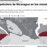 Los territorios en rojo dice Costa Rica que le pertenecen. (Tomado de La Nación).