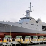 El buque de guerra "7 de Agosto" con el que Colombia anunció que patrullará aguas nicaragüenses en el mar Caribe.
