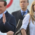 Federica Gagliardi en uno de los viajes que hizo con Berlusconi.