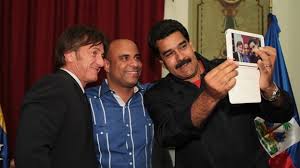 Sean Penn y Nicolás Maduro.