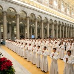 Una ordenación de sacerdotes Legionarios de Cristo.