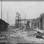 Imagen de una calle de Managua tras el terremoto de 1931.