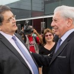 Sergio Ramírez y Vargas Llosa en Lima en marzo pasado.