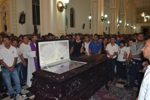 Exequias del sacerdote Juan Francisco Blandón Meza, asesinado en Wiwilí.