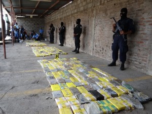 La droga incautada en Sébaco. (Foto: Policía Nacional).
