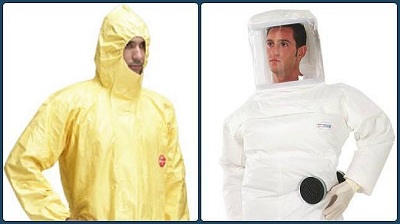 trajes contra ébola