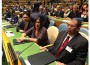 El vicepresidende Omar Halleslevens en la ONU.