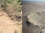 A la derecha, la forma habitual de los cráteres de los meteoritos. A la izquierda, el que habría impactado en Managua. ¿Se parecen en algo?