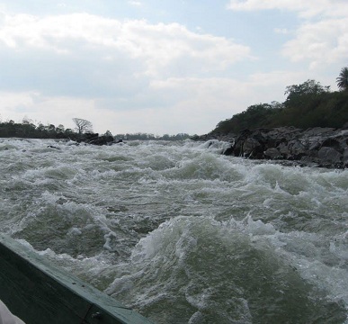 Uno de los rápidos del río Grande de Matagalpa.