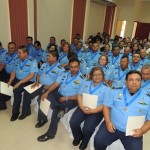 Parte de los 32 comisionados de la Policía Nacional pasados a retiro.