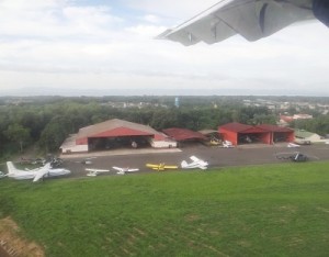 Una foto de la Fuerza de los hangares de la Fuerza Aérea de Nicaragua tomada por infodefensa.com.