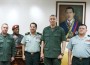 Mayor general Oscar Mojica Obregón junto a colegas de Venezuela.