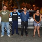 Los tres detenidos por tráfico de armas en Managua.