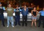 Los tres detenidos por tráfico de armas en Managua.