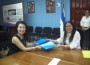 La embajadora Ingrid Hsing y la ministra de Salud, Sonia Castro.