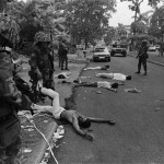 Una escena de la cruenta invasión gringa a Panamá en 1989.