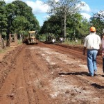 Construcción de un camino de acceso para Tumarín.