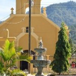 La iglesia de Duyure, en Honduras, sede de la fiesta de la Candelaria.