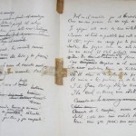 Manuscrito de Darío que alberga el poema Cosas del Cid todavía emborronado.