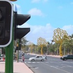 Uno de los semáforos inteligentes instalados en la Avenida Bolívar. (Foto: Luis Vargas).