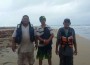 Los pescadores rescatados en Panamá.