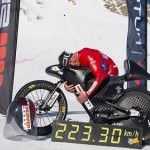 El galo Eric Barone logró nuevo récord de velocidad en los Alpes.