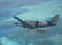 Un avión colombiano como el de la foto rastreó en el mar Caribe a los presuntos piratas nicaragüenses, pero no pudo localizarlos.