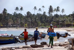 Pescadores de San Andrés. Entre ellos y los creoles del Caribe nicaragüense no existe ninguna diferencia.