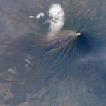 Volcán Concepción en una foto de la NASA tomada en 2007.