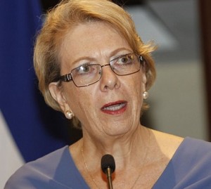 Phyllis M. Powers, embajadora saliente de Estados Unidos en Nicaragua.