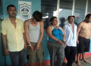 Miembros de la banda "El Chofer", señalados como los asesinos de cinco policías en agosto pasado.