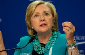 Hillary Clinton, precandidata demócrata para elecciones de 2016 en EU.