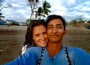 Eva Moro y Alejandro, posan en Nicaragua.