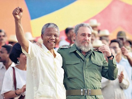 Fidel Castro y Nelson Mandela.