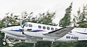 avión Bechcraf matrícula HK-4406