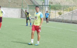 Dani Cadena, futbolista español del "Walter Ferreti".