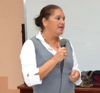 María Elena Dávila, presidenta de la RedTraSex de Nicaragua y facilitadora judicial.